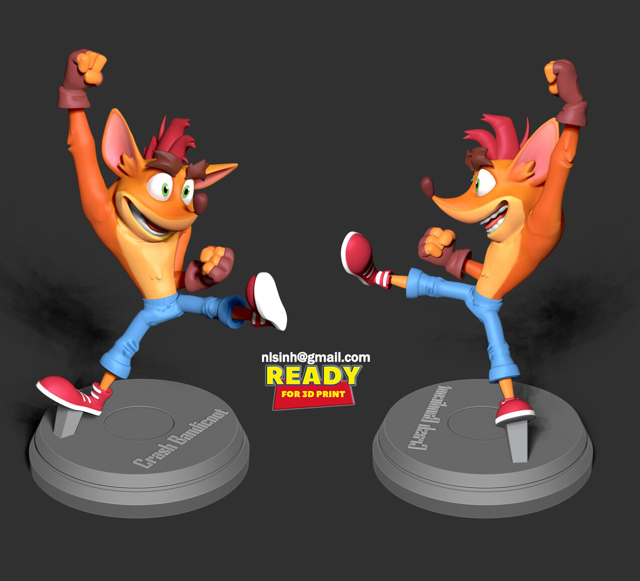 Crash file. Краш бандикут на 3д принтере модель. crash bandicoot 3d model. crash модель. арты босс тигр тайны краш бандикут 3.