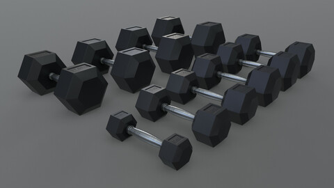 PBR Hexagon Dumbbell 2.5KG-30KG