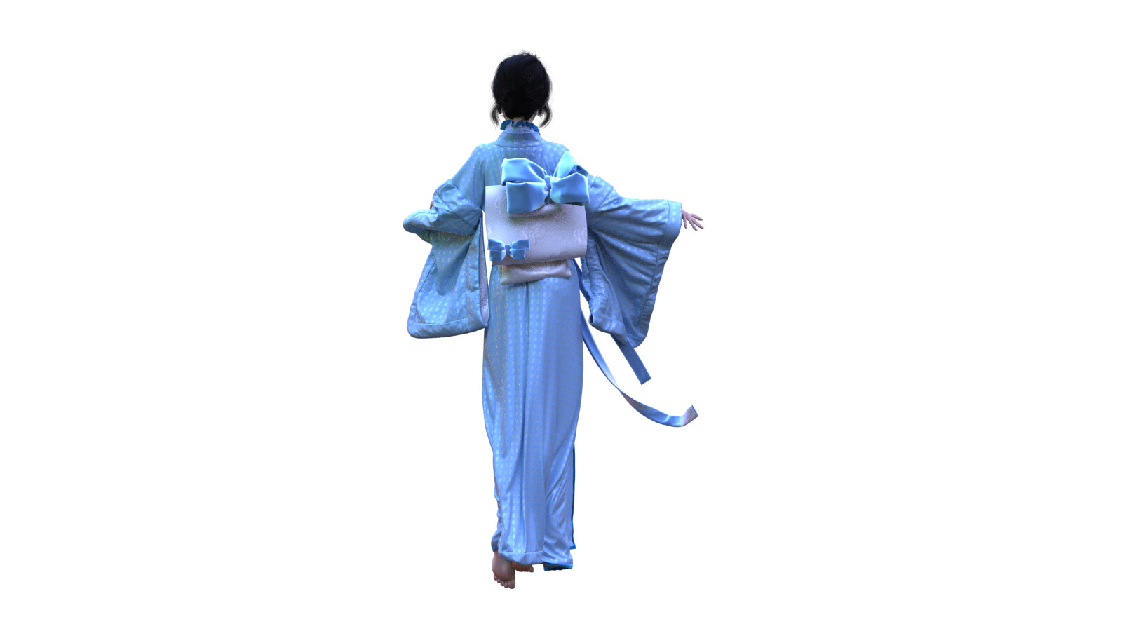ArtStation GENESIS 8 FEMALE ASIAN KIMONO SET2 CLO3D, MARVELOUS