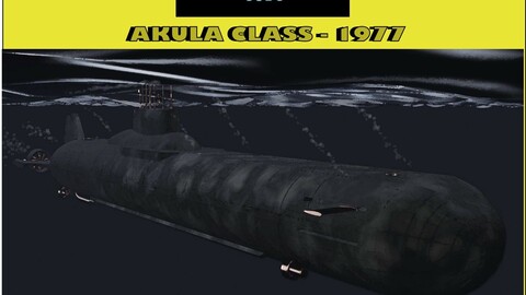 3D model of the  Akula Typhoon sub