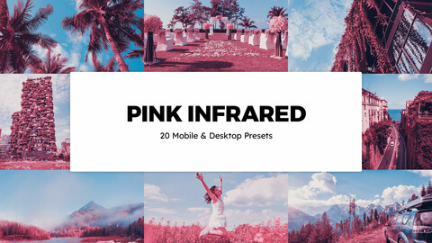 20 Pink Infrared LUTs and Lightroom Presets