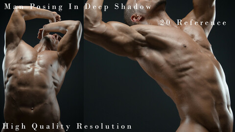 Man Posing In Deep Shadow