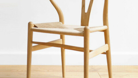 Solid wood rattan wire chair interior chair