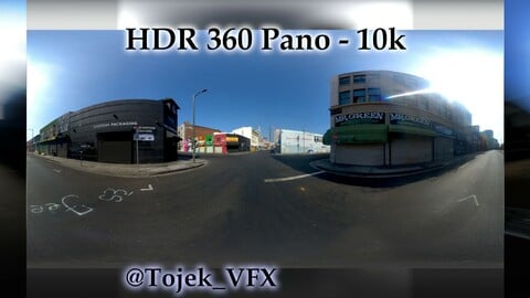 HDR 360 Panorama - DTLA - 106 Corner of Wall and Boyd - the Corner Plug