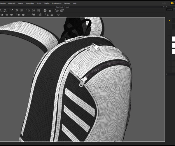 ArtStation - Backpack №1. Marvelous Designer / Clo 3D project +obj ...