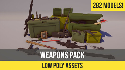 Low Poly FPS Weapons Pack - Asset for Unity 3D