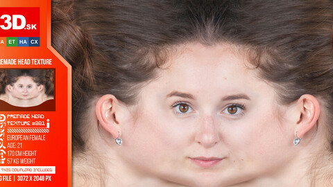 Female High Res Head Texture 221