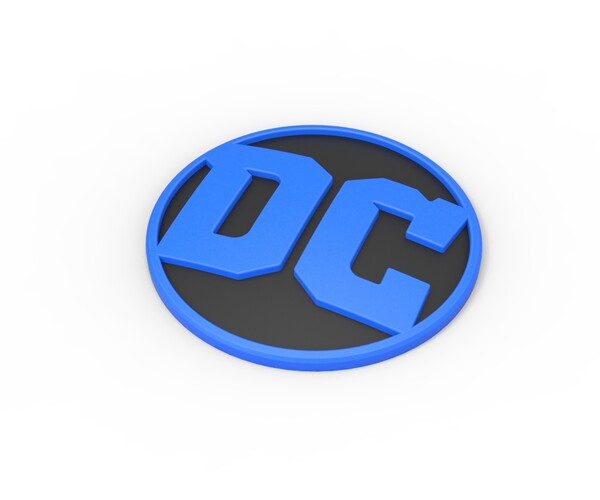 ArtStation - 3D printable DC emblem | Resources