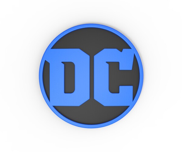 ArtStation - 3D printable DC emblem | Resources