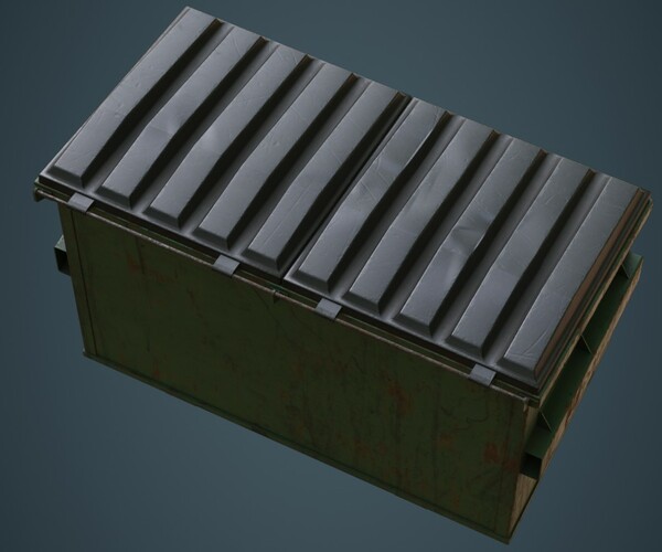 ArtStation - Dumpster 3B | Game Assets