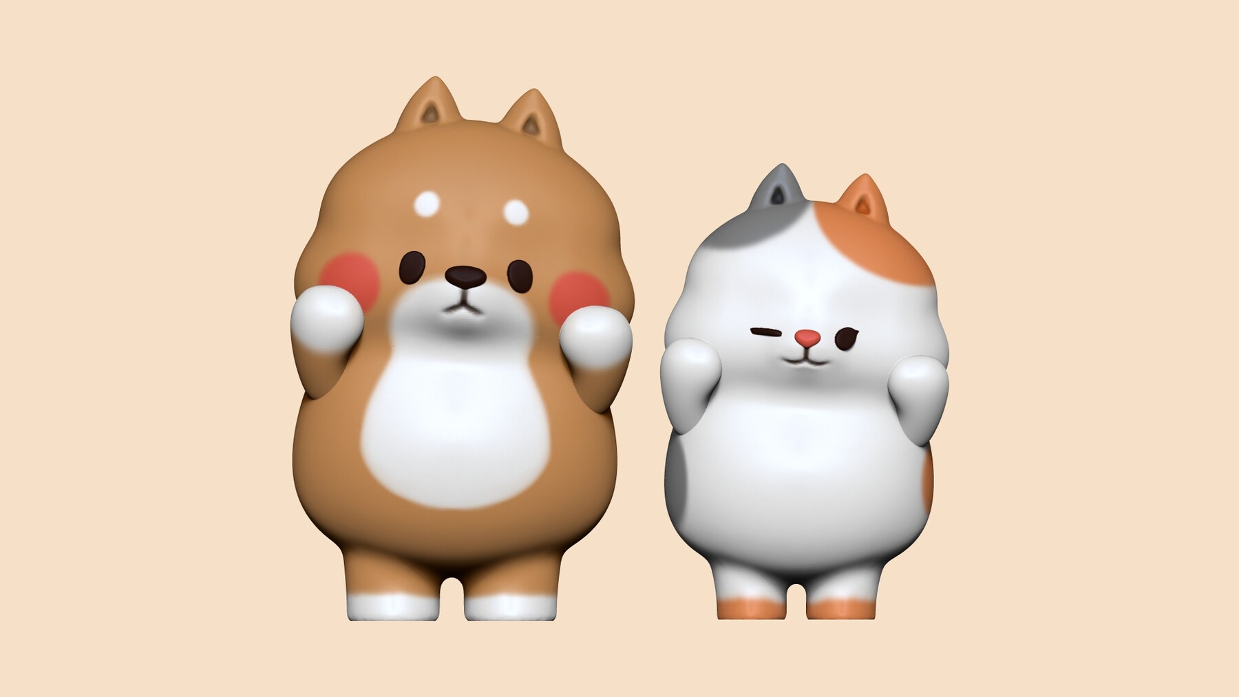 ArtStation - Yuta and Bella - Tonton Friends Fan Art - 3D Print Models ...