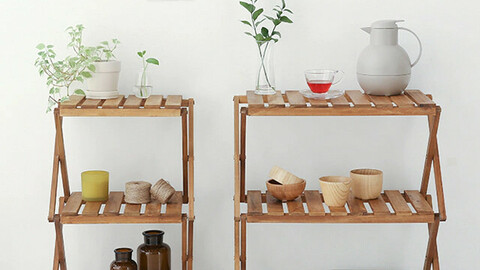 DUGLAS Shelf 3-Step Acacia