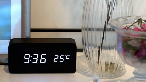 LED Silent Tabletop Alarm Clock Collection