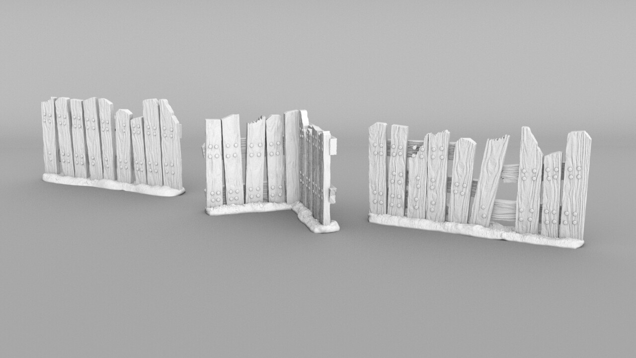 Puppethouse Fence (modular & magnetic) by MoeDaraz, Download free STL  model