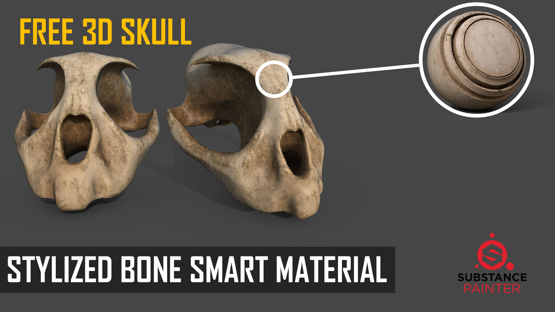 ArtStation - Stylized Bone Smart Material for Substance Painter | Resources