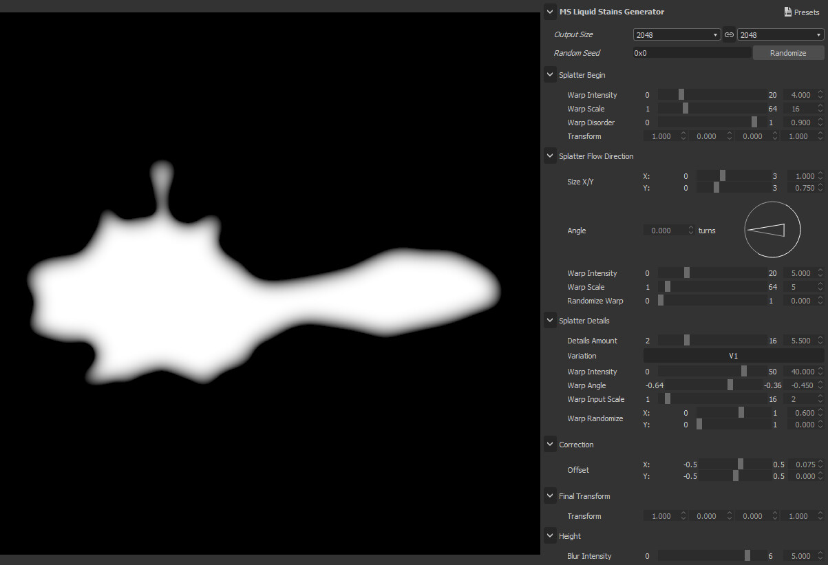 ArtStation - Various Splatter Generators/Textures | Game Assets