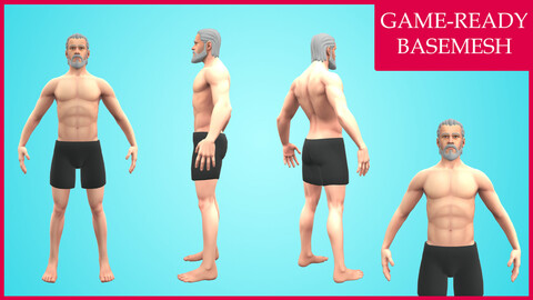 Stylized Male Character Design - Basemesh