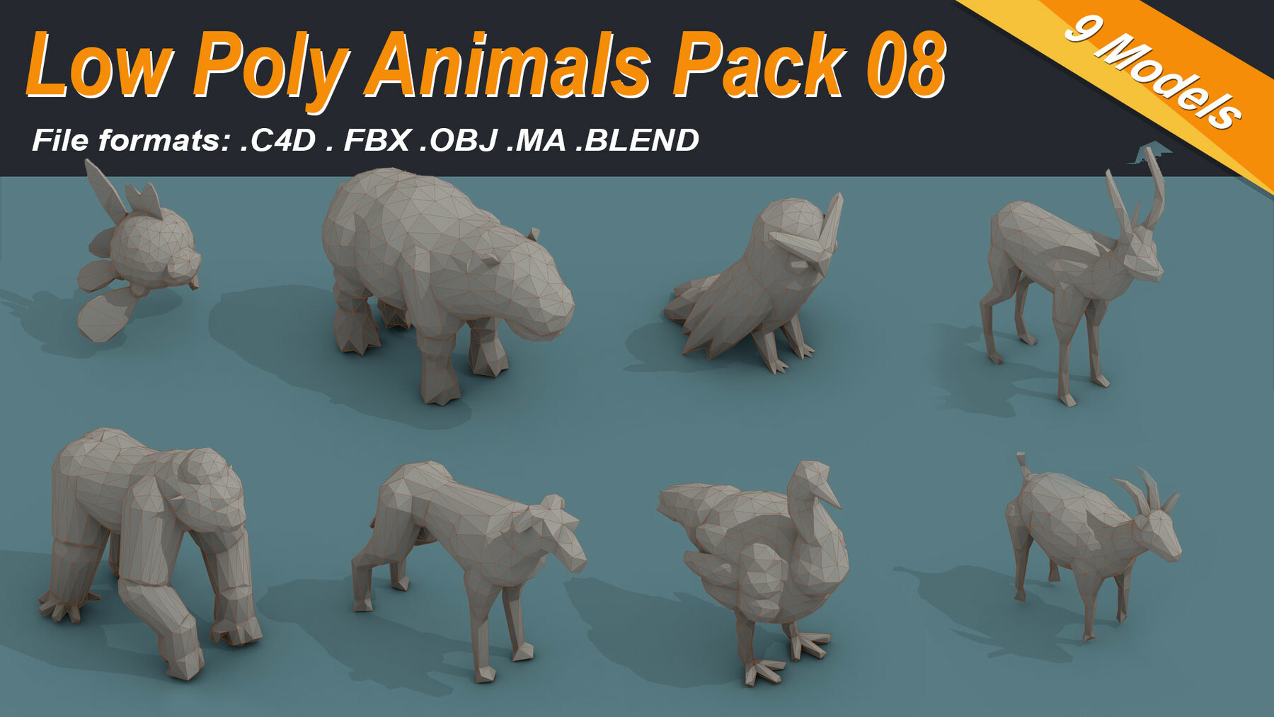 ArtStation - Animal Statues Pack