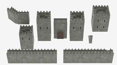 Medieval Castle Pack 3D model