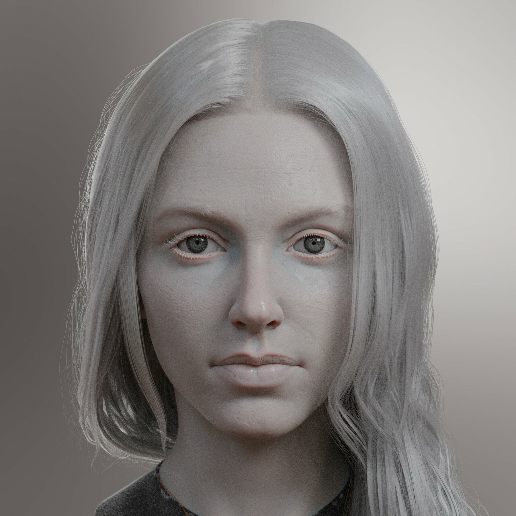 ArtStation - 3D Realistic Female Head - Blender 2.9 | Head | eyes ...