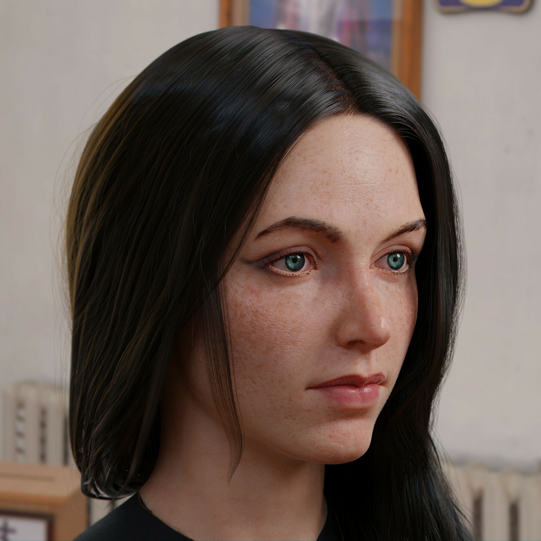 ArtStation - 3D Realistic Female Head - Blender 2.9 | Head | eyes ...