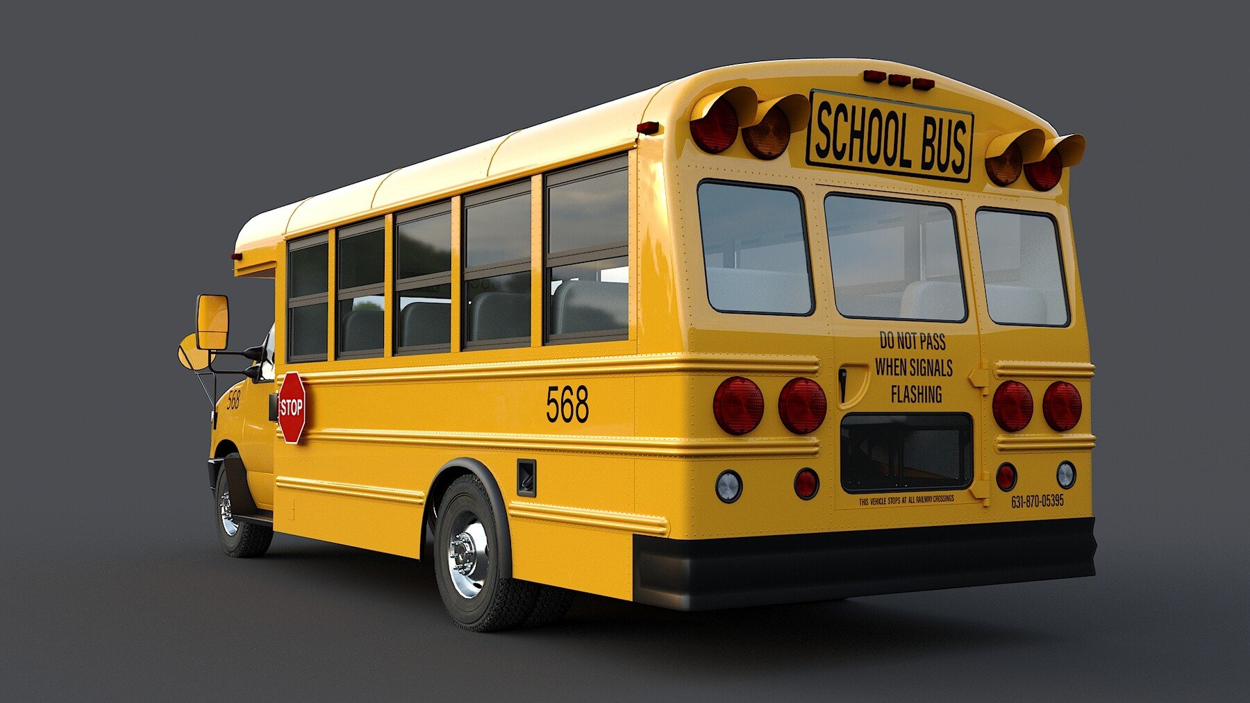 ArtStation - Ford E-Series School bus Type A | Resources