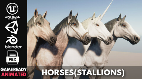 Horses(Stallions) - Game Ready