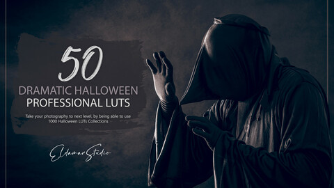 50 Dramatic Halloween LUTs and Presets Pack