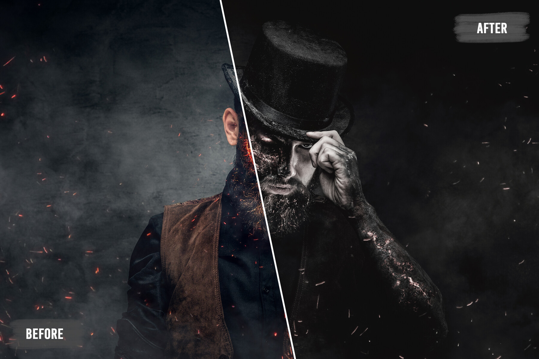 ArtStation 50 Halloween Black and White LUTs and Presets Pack Artworks