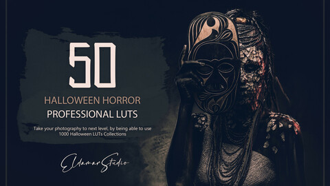 50 Halloween Horror LUTs and Presets Pack