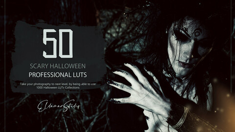50 Scary Halloween LUTs and Presets Pack
