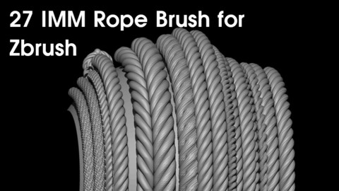 27 IMM Rope Brush for Zbrush