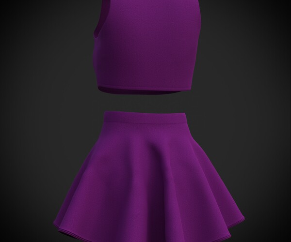 ArtStation Female table tennis outfit 3D tennis clothing Resources