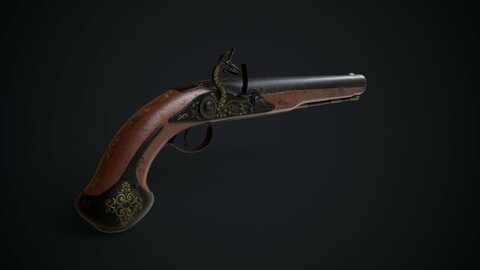 old flintlock gun