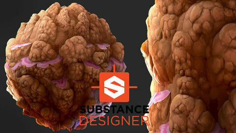 Stylized Mineral Wall Material - Substance Designer