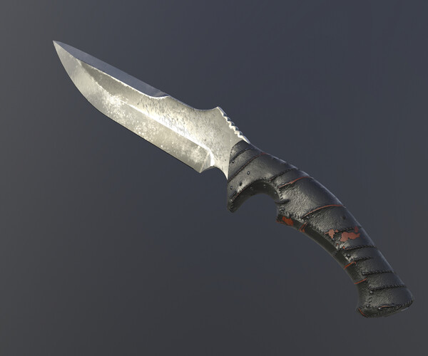 ArtStation - Knives Series - Knife #1 with sheath | Game Assets