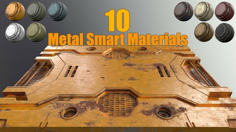 10 painted Metal Smart Materials