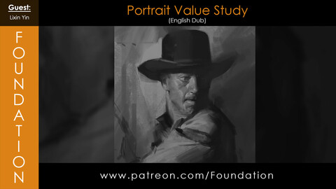 Foundation Art Group - Portrait Value Study with Lixin Yin