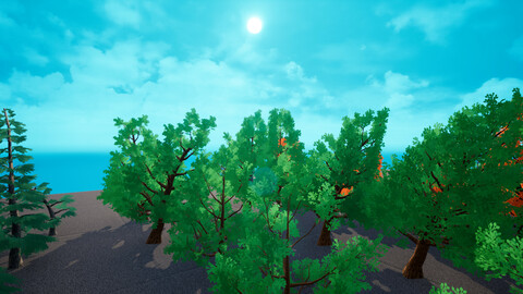 100 Stylized Trees [Unreal Engine 4]