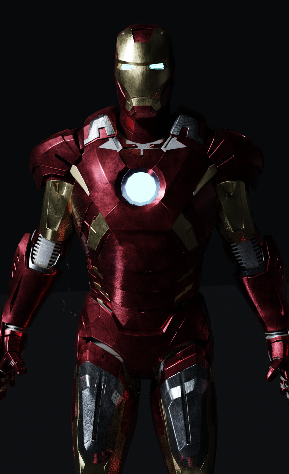 Artstation Iron Man Mk 7 Armour From The Avengers 12 3d Model Rigged Game Assets