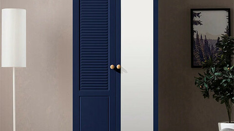 Gallery 80cm full body mirror wardrobe