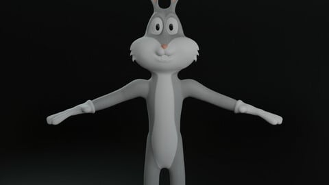 BUGS BUNNY FOR 3D PRINTING.