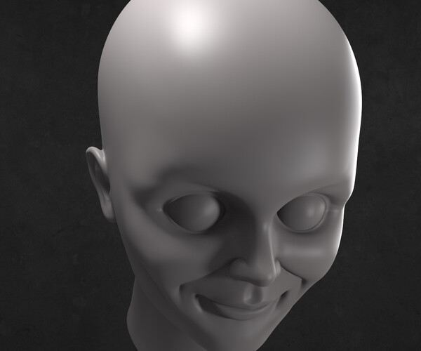 ArtStation - Annabelle 3D printable doll head | Resources