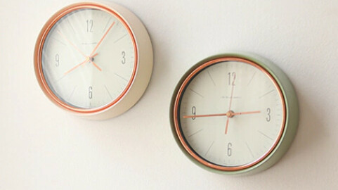 Retro Olive Silent Wall Clock