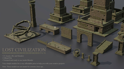 LOST CIVILIZATION 3D Pack for Concept Art