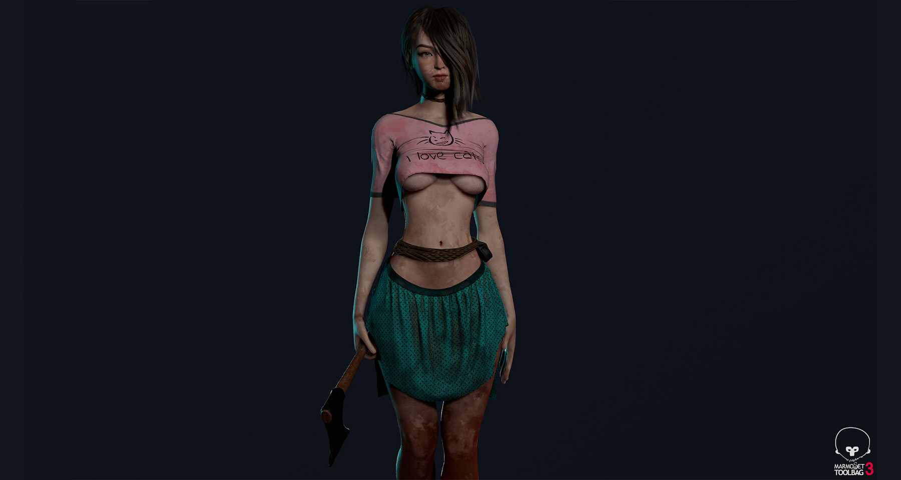 ArtStation - Survivor Girl 1 Low Poly Game Ready | Game Assets