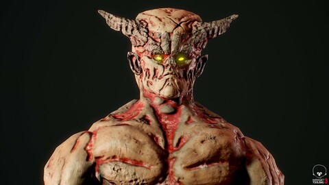 Monster Mutant 5 Low-poly 3D model