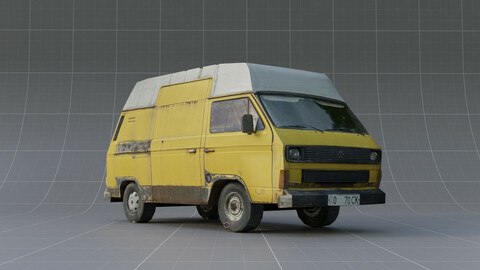 Yellow Car | LowPoly model