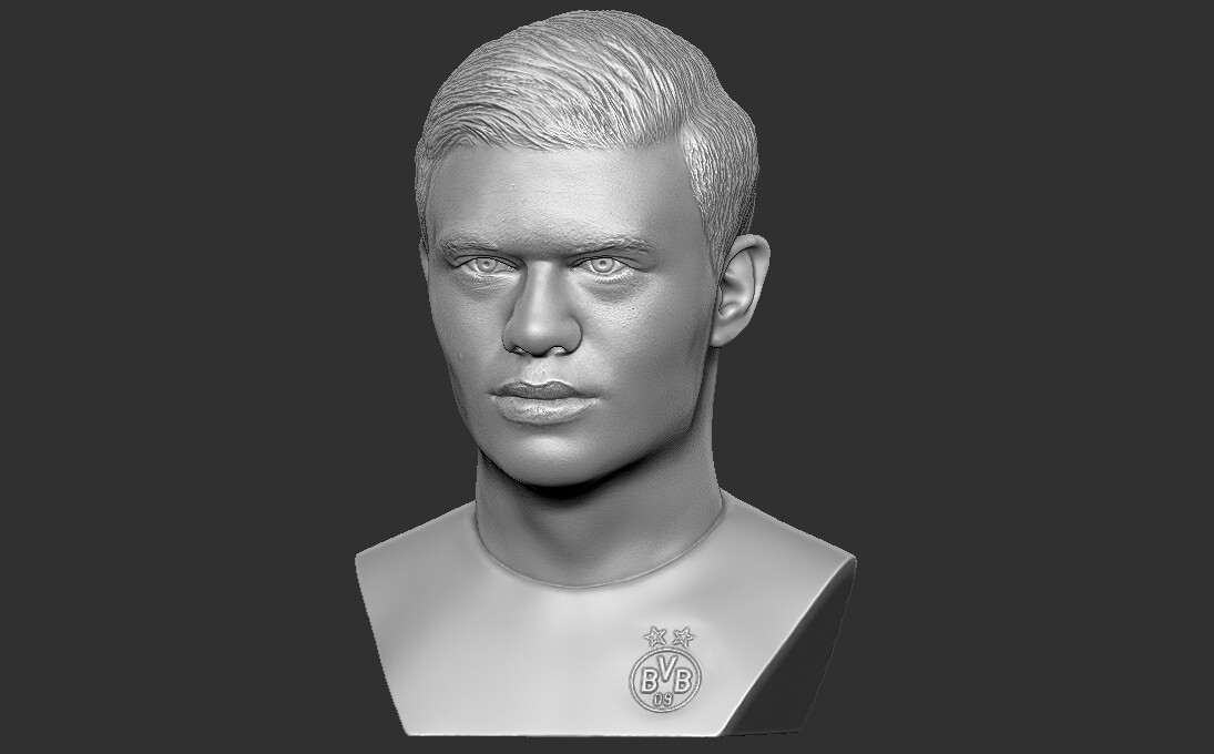 ArtStation - Erling Haaland bust 3D printing ready stl obj formats ...