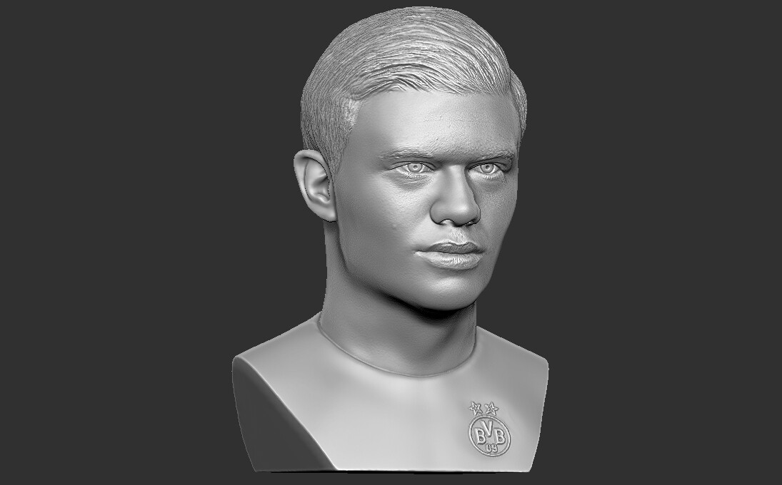 ArtStation - Erling Haaland bust 3D printing ready stl obj formats ...